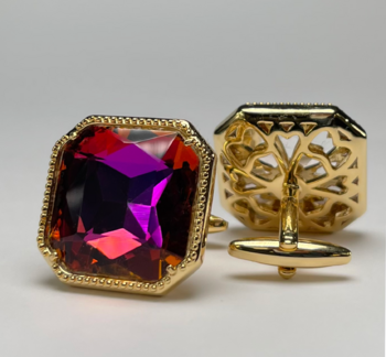 King Square Cuff Link 19-Sunset #KSC19-Sunset